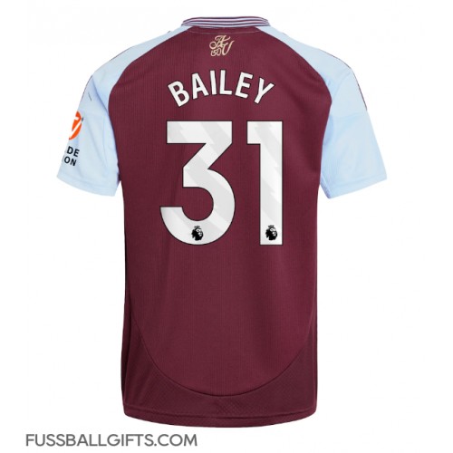 Aston Villa Leon Bailey #31 Fußballbekleidung Heimtrikot 2024-25 Kurzarm